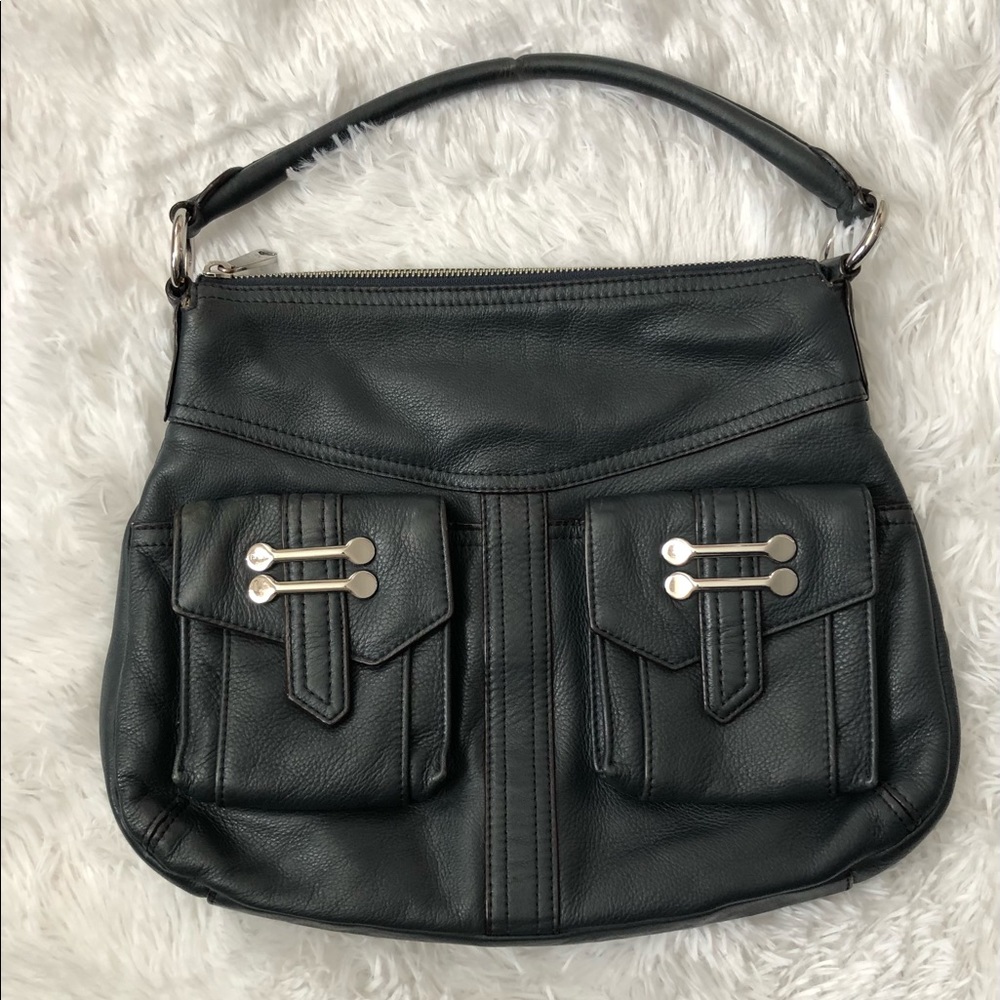 Ralph Lauren RL Bermondsey Leather Hobo Bag •deep greenish blue color • EUC